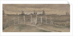 Windmills at Dordrecht (Weeskinderendijk), 1881 by Anonymous