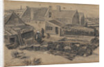 Dab-drying barn in Scheveningen, 1882 by Anonymous
