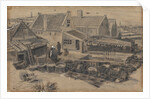 Dab-drying barn in Scheveningen, 1882 by Anonymous