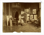 Pierre Puvis de Chavannes in his workshop, c. 1890 by Anonymous