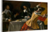 The Three Musketeers sitting at a table, c.1630 by Anonymous
