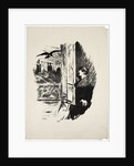 Illustration for the poem Le Corbeau (The Raven) by Edgar Allan Poe, 1875 by Anonymous