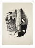 Illustration for the poem Le Corbeau (The Raven) by Edgar Allan Poe, 1875 by Anonymous