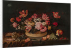 Basket of flowers and shells, 1639 by Anonymous