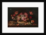 Basket of flowers and shells, 1639 by Anonymous