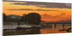 The Pont de la Concorde at sunset, c. 1837 by Anonymous