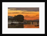 The Pont de la Concorde at sunset, c. 1837 by Anonymous