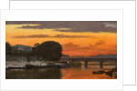 The Pont de la Concorde at sunset, c. 1837 by Anonymous