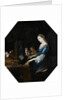 Saint Cecilia playing the organ by Anonymous