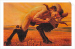 A faun playing the flute, c. 1905 by Anonymous