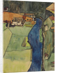 Town on the Blue River, Krumau, 1910 by Anonymous