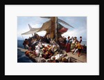 La barca dei comici:: the Carlo Goldonis journey from Rimini to Chioggia, ca 1855 by Anonymous