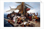 La barca dei comici:: the Carlo Goldonis journey from Rimini to Chioggia, ca 1855 by Anonymous