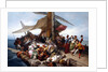 La barca dei comici:: the Carlo Goldonis journey from Rimini to Chioggia, ca 1855 by Anonymous