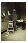 Amedeo Modigliani in his studio, c. 1915 by Anonymous