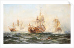 HMS Wachtmeister fighting against the Russian squadron on Juny 4, 1719, 1895 by Anonymous