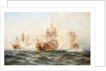HMS Wachtmeister fighting against the Russian squadron on Juny 4, 1719, 1895 by Anonymous
