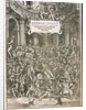 Title page from De humani corporis fabrica by Andreas Vesalius, ca 1543 by Anonymous