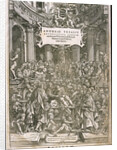 Title page from De humani corporis fabrica by Andreas Vesalius, ca 1543 by Anonymous
