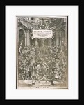 Title page from De humani corporis fabrica by Andreas Vesalius, ca 1543 by Anonymous