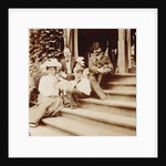 Konstantin Korovin (right) visits the Teljakowski family in Otradnoje estate, 1900s by Anonymous