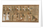 The Book of the Dead, Papyrus of Ani. The Hall of Judgment, ca 1250 BC by Anonymous