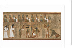 The Book of the Dead, Papyrus of Ani. The Hall of Judgment, ca 1250 BC by Anonymous