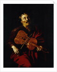 The blind Homer playing the Lira da Braccio, c. 1622 by Anonymous