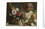 The negress with peonies, 1870 by Anonymous
