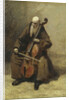 Monk with a Cello, 1874 by Anonymous