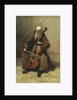 Monk with a Cello, 1874 by Anonymous