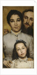 Portrait of Aimé-Jules Dalou, His Wife and Daughter, 1876 by Anonymous
