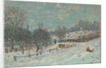 Route de Louveciennes, effet de neige, 1874 by Anonymous