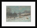 Route de Louveciennes, effet de neige, 1874 by Anonymous