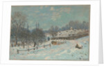 Route de Louveciennes, effet de neige, 1874 by Anonymous