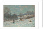Route de Louveciennes, effet de neige, 1874 by Anonymous