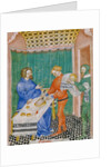 Miniature from Tacuinum Sanitatis, 14th century by Anonymous