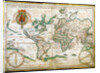 Nautical world map. (Australia is suggested but still unknown territory and, California is shown as by Anonymous