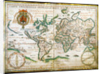 Nautical world map. (Australia is suggested but still unknown territory and, California is shown as by Anonymous