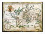 Nautical world map. (Australia is suggested but still unknown territory and, California is shown as by Anonymous