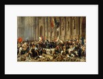 Lamartine in front of the Town Hall of Paris rejects the red flag on 25 February 1848 by Anonymous