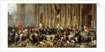 Lamartine in front of the Town Hall of Paris rejects the red flag on 25 February 1848 by Anonymous