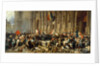 Lamartine in front of the Town Hall of Paris rejects the red flag on 25 February 1848 by Anonymous
