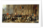 Lamartine in front of the Town Hall of Paris rejects the red flag on 25 February 1848 by Anonymous