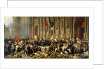 Lamartine in front of the Town Hall of Paris rejects the red flag on 25 February 1848 by Anonymous