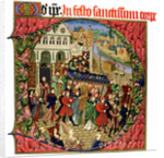 La Maison aux Piliers, la place de Grève in Paris. From: Juvénal des Ursins, c. 1450 by Anonymous