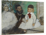 Ludovic Lepic and his Daughters, c. 1871 by Anonymous