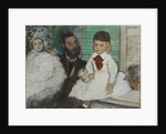 Ludovic Lepic and his Daughters, c. 1871 by Anonymous
