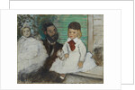 Ludovic Lepic and his Daughters, c. 1871 by Anonymous
