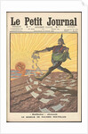 Le semeur de fausses nouvelles. (The sower of false news). Le petit journal, 1915 by Anonymous